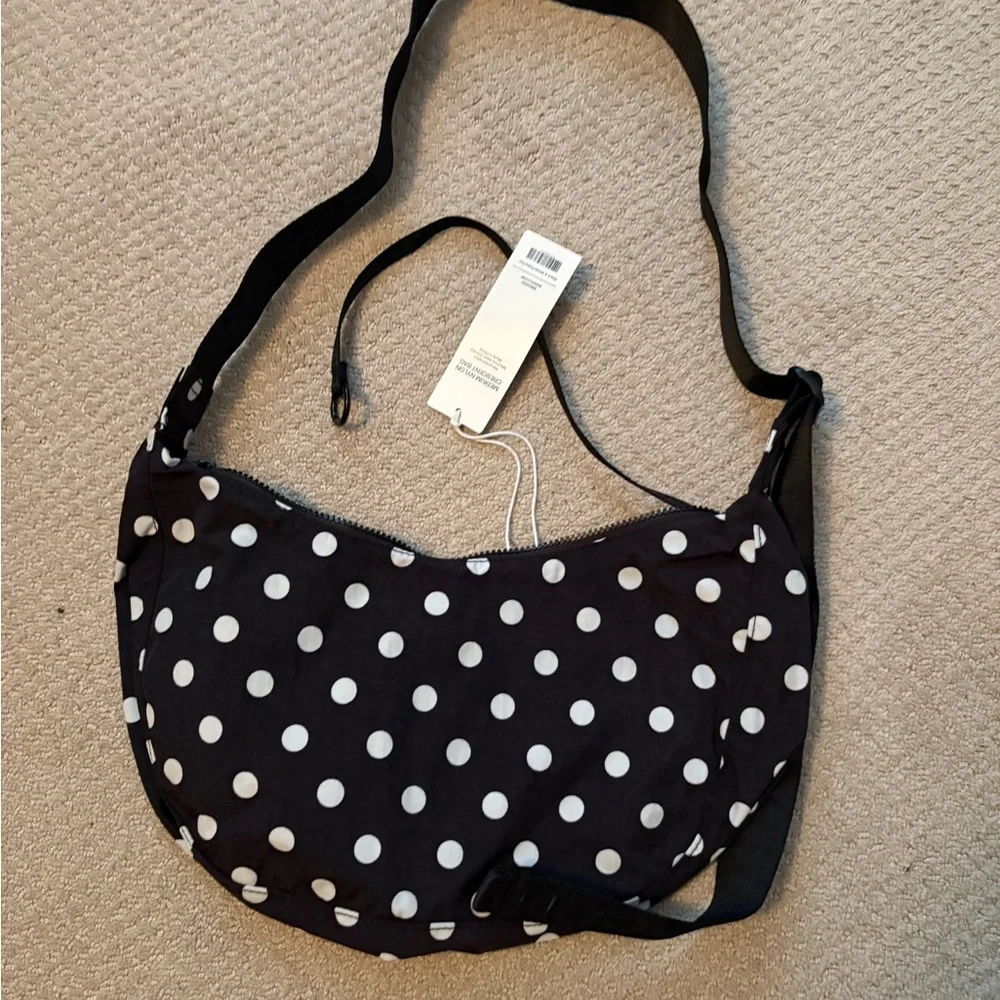 Baggu Medium Black and White Polka Dot Women's Bag New!! - Picture 2 of 2